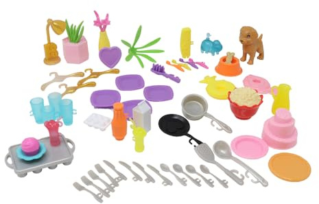 Replacement Parts for Barbie Doll Dreamhouse Doll House Playset HMX10 - Replacement Kitchen and Bathroom Supplies