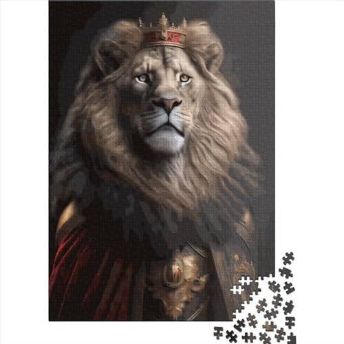 König der Löwen Puzzle 1000 Teile Puzzle für Erwachsene für Kinder Lernspiel Herausforderungsspielzeug 1000 Teile (75x50cm) Anspruchsvolles Puzzle