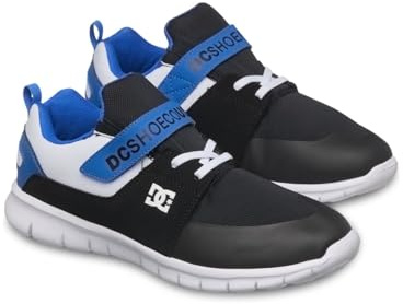 DC Shoes Heathrow Prestige Ev Sneaker, Black/White/Blue, 38 EU