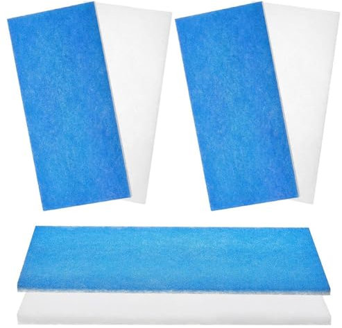 Xbsduih Lot de 3 filtres de cabine de peinture par pulvérisation pour aérographe, ensemble de filtres de rechange en fibre de verre pour cabine de peinture par pulvérisation, filtre d'échappement