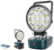 Willpower 42W Kabellose Led Arbeitsleuchte, Led Strahler Akku Lampe für Bosch 18V / 20V, Tragbares Flutlichter Akku Scheinwerfer für Baustelle, Camping, Garage, Werkstatt
