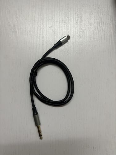 ANDAPA 1M USB C to 6.35mm (1/4 inch) TS Audio Cable, Gold Plated – Mono USB Type C to 1/4 Male Aux Interconnect Adapter Cable Compatible with iPhone 15/16 Series.