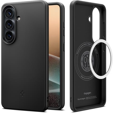 Spigen Thin Fit MagFit für Samsung Galaxy S26 Plus Hülle [Slim Design] Case Handyhülle Kompatibel mit MagSafe –Schwarz