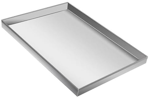 Washing Machine Drain Pan, Thick Stainless Steel Drip Tray for Floor Protection in Laundry Room