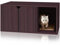 WAY BASICS Cat Litter Box Enclosure Hidden Furniture (Scratch Pad Included)