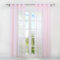 HongYa 1er-Pack Uni Voile Gardine Transparenter Vorhang Schal mit Ösen H/B 175/140 cm Rosa