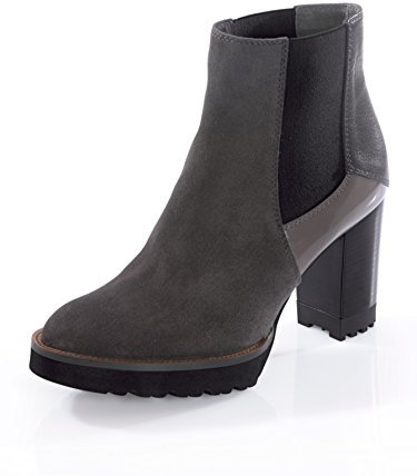 Alba Moda Damen Stiefelette im stilvollen Materialmix 42