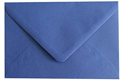 5 echte Rössler Briefumschläge für Briefe, Einladungen, festliche Anlässe oder Karten B6 in blau - 12,5 x 18,5 cm