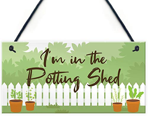 Red Ocean Novelty Garden Sign/Potting Shed Plaque/Garden Signs And Plaques/Garden Shed Sign