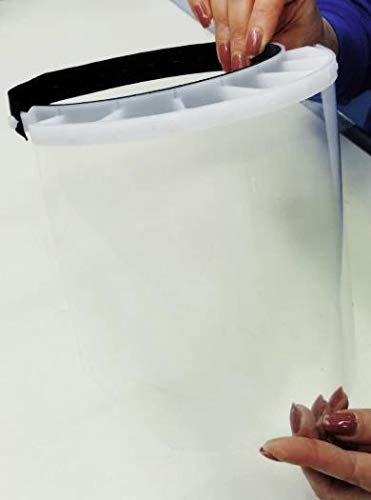 CARTOON WORLD Visiera Protettiva Trasparente Paraschizzi, Antipolvere e Antisputo, Made in Italy