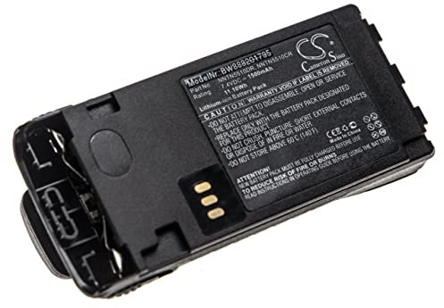 vhbw Akku kompatibel mit Motorola GP329 EX, GP340 EX, GP380 EX, GP340 ATEX, GP380 ATEX Funkgerät, Walkie Talkie (1500mAh, 7,4V, Li-Ion)