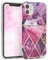 EAZY CASE Handyhülle Silikon mit Kameraschutz kompatibel mit iPhone 11, im Marmor Design, Marmor Motiv Hülle, Ultra dünn, Slimcover, Silikonhülle, Backcover, Beere
