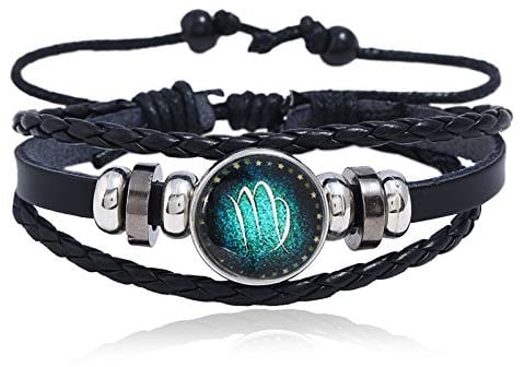 Beyond Herrenarmband Sternzeichen Horoskop Armband für Männer Midnight Sky