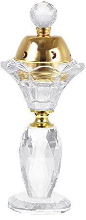 MagiDeal Cristal de Luxe Arabe Bakhoor Brûleur D'encens Portable Traditionnel Mabkhara Encens Résine Brûleur Outil Spa Arabe Diffuseur Décor Ornement - Une