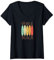 Damen Surfbretter - Venice Beach T-Shirt mit V-Ausschnitt