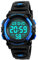 HMJIA Digital Uhren für Kinder 5ATM Sports Digitaluhr für Jungen Kinder Silikon Armbanduhr mit Datum/Wecker/LED/Stoppuhr/Stoßfes (Blau)