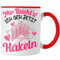 Trendation - Häkeln Zubehör Tasse Geschenk Stricken Geschenke Häkel Oma Mir Reichts Ich Geh Häkeln (Rot)