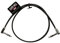 Ernie Ball 24 Single Flat Ribbon Stereo Patch Cable, 1 unidad, 61 cm - Black