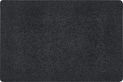 andiamo Fußmatte Amadis Türmatte Sauberlaufmatte für Innen und überdachten Außenbereich waschbar aus Baumwolle mit rutschhemmender Unterseite 40 x 60 cm anthrazit
