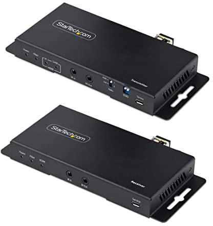 StarTech HDMI Glasfaser Extender, 4K 60Hz, 1000m SM, 300m MM, HDR, LC | LWL Verlängerung, Konverter, HDCP 2.2, Audio, RS232, IR Extender, 4:4:4, HDR10, EDID, Singlemode