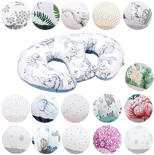 Bellochi Growing in style Stillkissen Zwillinge, Stillkissen XXL, Nursing Pillow - Schwangerschaftskissen, Stillkissen groß, Stillhörnchen Baby - Multifunktionale Zwillingsstillkissen Jambo