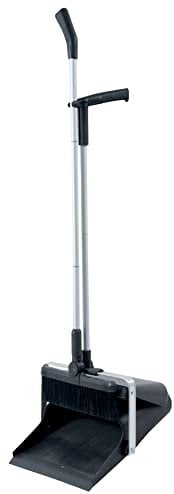 TIENDA EURASIA - Juego de Escoba y Recogedor Plegable con Sistema Basculante, Recogedor Abatible, Uso Industrial