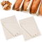 2 Stück Leinentuch Backen,48 × 36cm Backleinen Teigtuch,Bäckerleinen Teigtuch,Leinentuch zum Brot Backen,Aus Hochwertiger Natürlicher Baumwolle und Leinen,Backtuch Leinen Teigtuch,für Baguette
