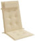 vidaXL Hochlehner Auflage 6 STK., Sitzkissen für Gartenmöbel Hocker Ottomanen, Wasserabweisendes Sitzpolster, Sitzauflage Stuhlauflage, Beige Oxford Gewebe
