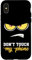 Hülle für iPhone X/XS Case Dont Touch My Phone Case Anime Lover Angry Face Geschenk