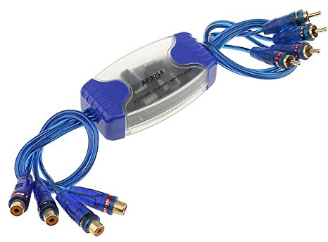 LAUGHERER Universeller Geräuschunterdrücker, 4 Kanäle, RCA-Erdungsschleife, Isolator, Geräuschfilter für Autoradio, Heimstereoanlage