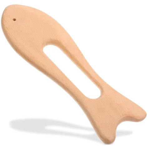 Healvian Tavoletta Massaggiante Legno Di Faggio Per Massaggi Drenanti e Rilassanti Strumento Guasha Per Corpo Viso e Muscoli Riduce Muscolare e Favorisce Benessere
