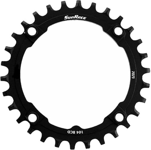 SunRace Kettenblatt CRMX04 Narrow Wide, 34Z schwarz, Ø = 104mm, 11-Fach, CRMX04.34-HP