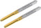 QUARKZMAN Taraud Métrique M4 x 0.7, en Acier Rapide Cobalté Revêtu de Titane, 3 Rainures Droites pour Machine à Fileter Les Vis Miniatures, Outil de Réparation pour Montres, 2 Pièces