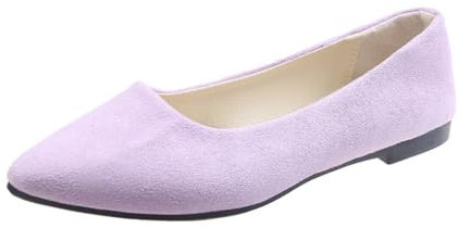 Rojeam Ballerine Classiche Donna Scarpe Ballerine Pieghevoli Scarpe da Mettere Suola Morbida Viola Chiaro 38 EU
