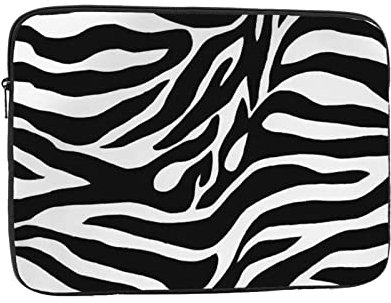 Laptop-Hülle mit Zebramuster für 17 Zoll Laptop, stoßfest, Oxford-Gewebe, Laptop-Schutzhülle, Laptoptasche