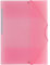 Grafoplás | Classeur 3 rabats | Format folio | Rose doux pastel | Polypropylène semi-rigide | Translucide | Colorgraf | Dos droit avec étiquette | Fermeture élastiques | Parfait porte-documents