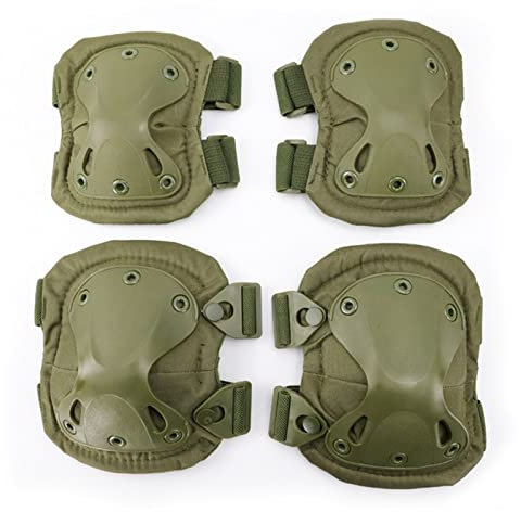 Knieschoner Militärische Taktische Knieschützer Armee Ellenbogen Knie Outdoor Sports Airsoft Training Jagd Skating Knie Support Unterstützung Sicherheit EUstellung Volleyball knieschoner ( Size : Army