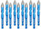 BRSCHNITT Set de Foret Sec - Foret Excentrique à Tête Oblique avec Changement Rapide Tige Hexagonale pour Plastique Carrelage Matériaux carreaux de porcelaine, céramique, marbre 10pièces (10MM)