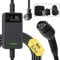 dé Ladekabel Elektroauto Typ 2 Schuko - 3,68kW [1-phasig, 6m, 6-16A] Typ 2 Auf Schuko Mit Steuerbarer Digitalanzeige - EV Charger für Model 3/Y, ID.3, ID.4, MG4, Q4, Gla und Anderen PHEV/EV