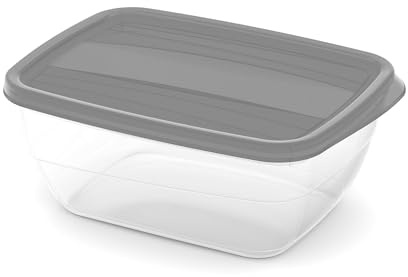 Curver Box mit Deckel Lebensmittel 1,3 L Vedo Frischhaltedose Kunststoff eckig Mikrowelle Spülmaschine Gefrierfach stapelbar