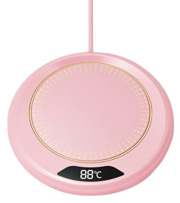 Kaffeetassenwärmer, 8 Stunden Automatische Abschaltung, Intelligenter Tassenwärmer, USB Kaffeewärmer mit 3 Temperatureinstellungen für Kaffee, Tee, Getränke, Milch