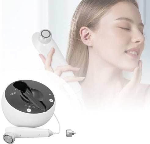 Begoniape Radiofrequenz Gerät Gesicht RF Radiofrequenz Gerät LCD Display Anti-aging Schönheit Instrument für Hautverjüngung, Faltenentfernung, Anti Falten, 3 Energiestufe und Timer(10/20/30min)