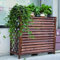Massivholz-Klimaanlagenabdeckung, Schutzgitter für Klimaanlage, Wärmepumpe, 85 x 35 x 75 cm