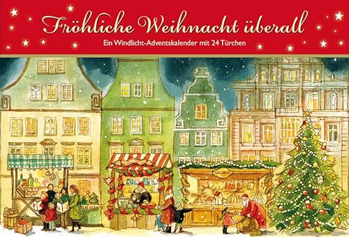Fröhliche Weihnacht überall: Ein Windlicht-Adventskalender mit 24 Türchen
