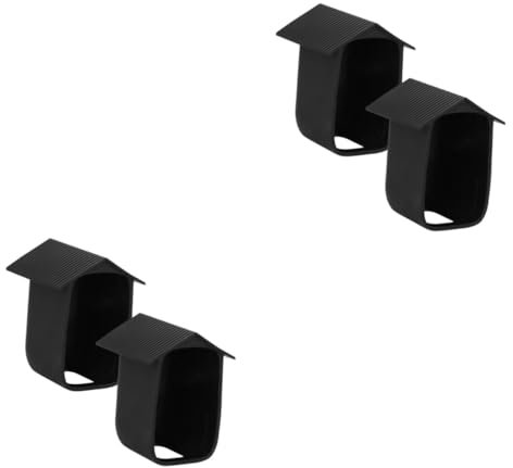 Gadpiparty 2sets Camera Case Solar Nest Waterproof Film Monitor Protector Security Camera Casing Outdoor Mount System Wired Doorbell Home Security Weatherproof Protective Silica Gel 2pcs*2