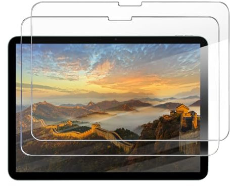 2 Piezas Protector de Pantalla para iPad Air 13 Pulgadas M3/M2 (7ª/6ª Generación, 2025/2024), Cristal Vidrio Templado Transparente, Antiarañazos Antiburbujas Oleofóbico Para Modelos A3268 A3269, A3271