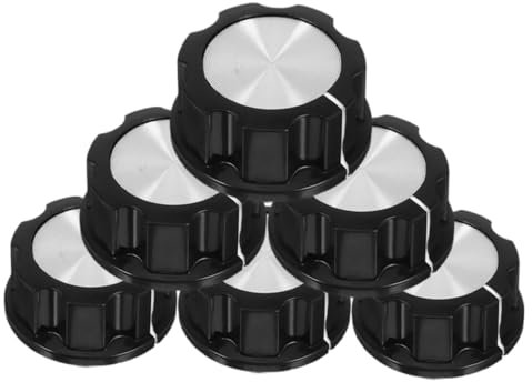 Artibetter 6pcs Electric Stove Knobs Replacement for Cooker Oven Air Fryer Gas Range Timer Switch BBQ Grill Knobs