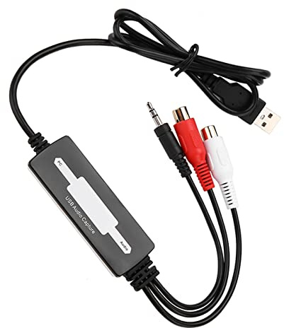 Generic USB Recorder Card Converter for Turntables Cassettes to MP3 WAV Format for PC and Editing
