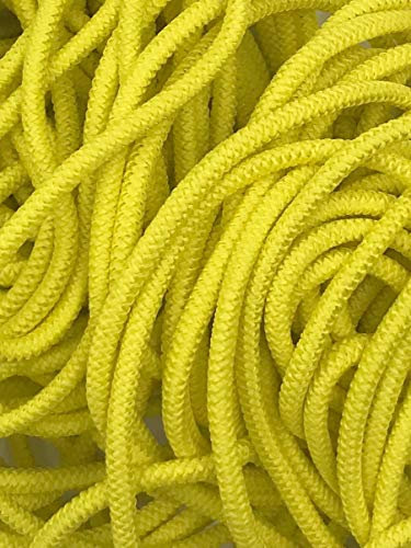 5m Gummikordel am Stück, Gummiband, 22 Farben (Zitronengelb)