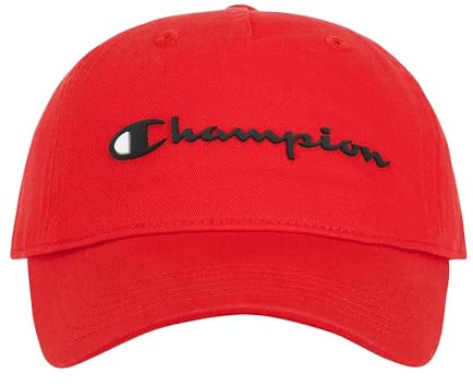 Champion Herren Ameritage Dad Cap Verschluss, Rot, Einheitsgröße EU